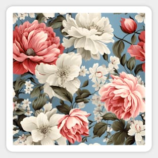 Shabby Chic Flowers Pattern 19 Sticker